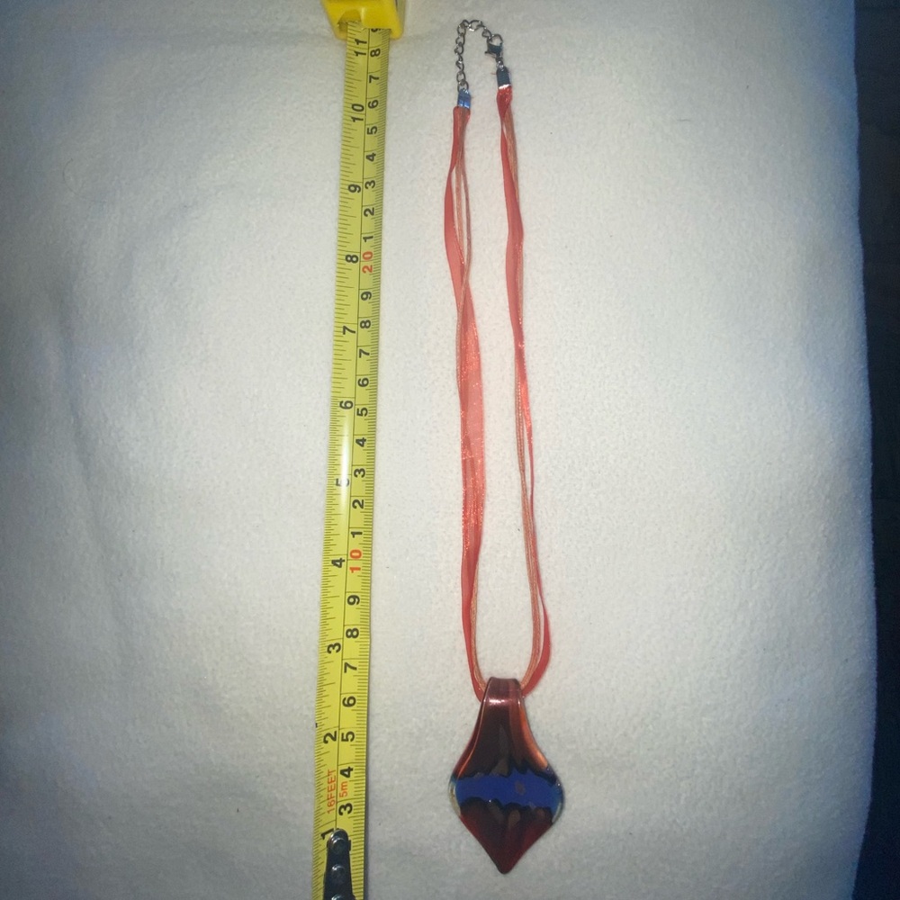 Handmade Glass Pendant Necklace - Picture 3 of 4